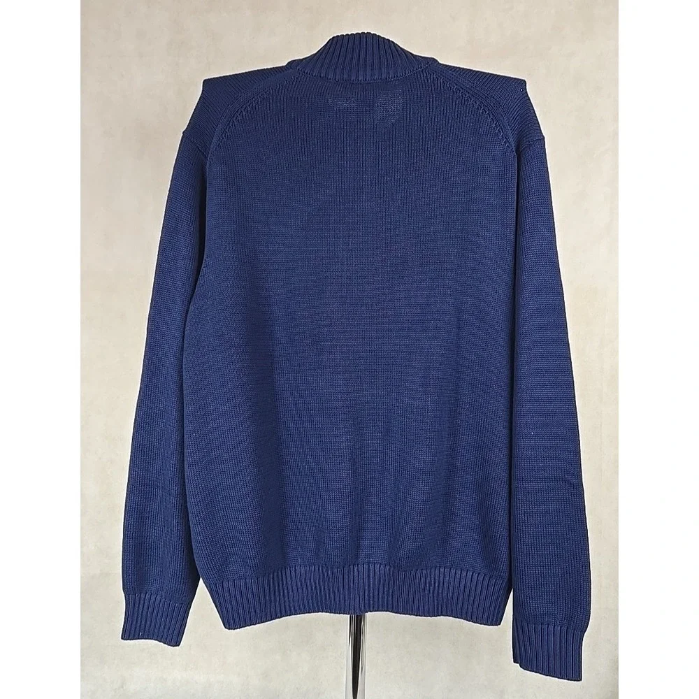 New IZOD Sweater Mens Size XL Gray Fair Isle Mock Neck Long‎ Sleeve Pullover NWT